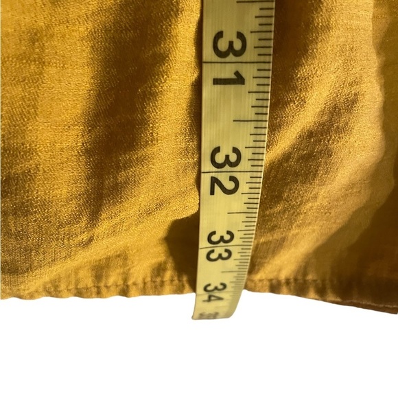 C+D+M dark mustard sleeveless boho pheasant style dress size medium midi - Picture 9 of 10